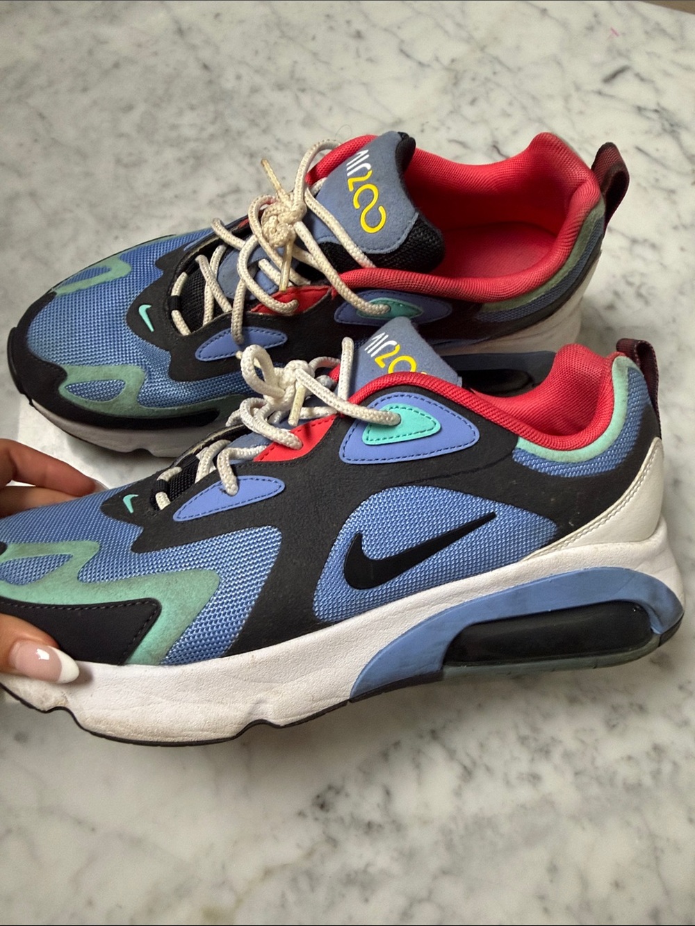 Nike Air Max Colorblock Sneakers - Blue/Green/Red